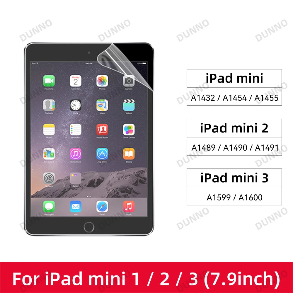 iPad Screen Protectors Paper Feel for IPad 11th A16 Pro Air 13 11 M3 M2 M4 2025 12.9 " 9 8 7 6 5 4 10 Gen Mini 7 6 5 4 3 2 1