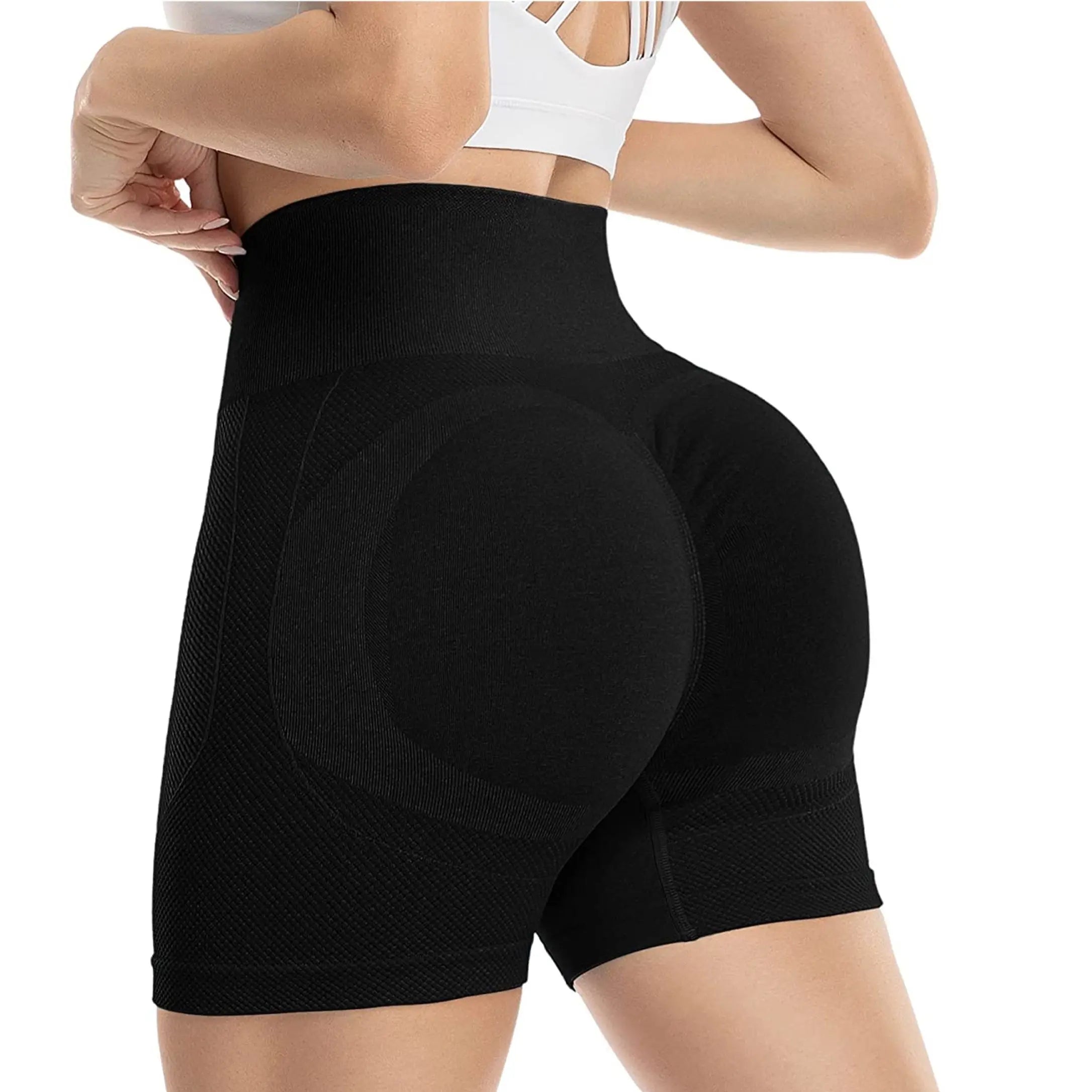 Seamless Yoga Shorts High Waist Workout Fitness Lift Peach Butt Fitness Tights Gym Running Body Shaper Pants Casual Sportswear