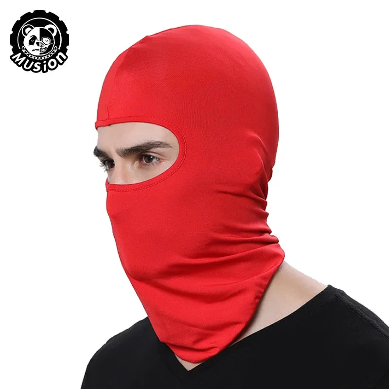 Motorcycle Balaclava Sun Protection Full Face Mask Breathable Mesh Airsoft Mask Balaclava Bicycle Cycling Head Cover Unde