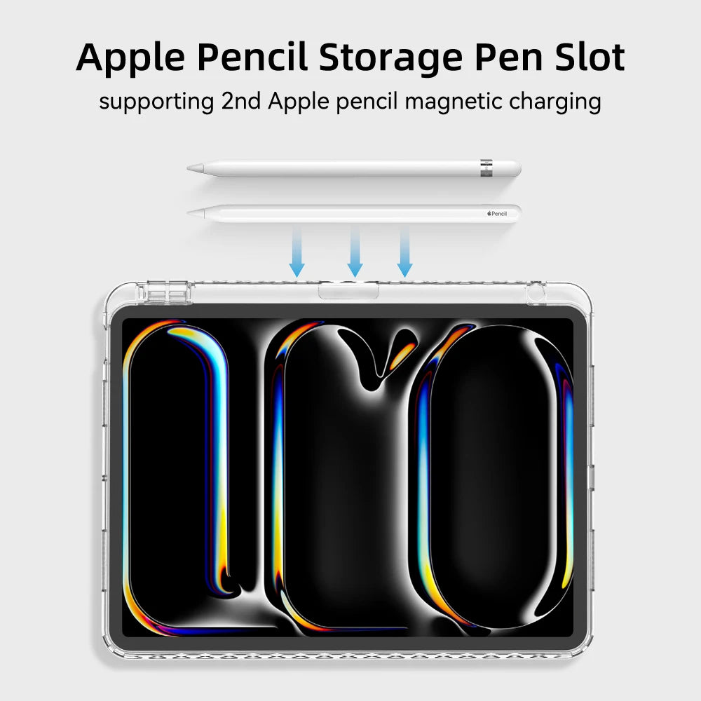 For 2024 iPad Air 6 Case iPad Air 5  6 11 iPad Pro 11 12.9 13 10 Gen 10.2 9th 8th 7th 9.7 6th 5th Mini 7 6 Case With Pen Holder