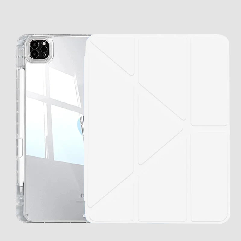 For 2025 iPad A16 Case iPad 11th Generation 11th Air7 6 9th Cover Gen iPad Pro11 4 5 10.9in 12.9 M2 M3 M4 Pencil Holder Case