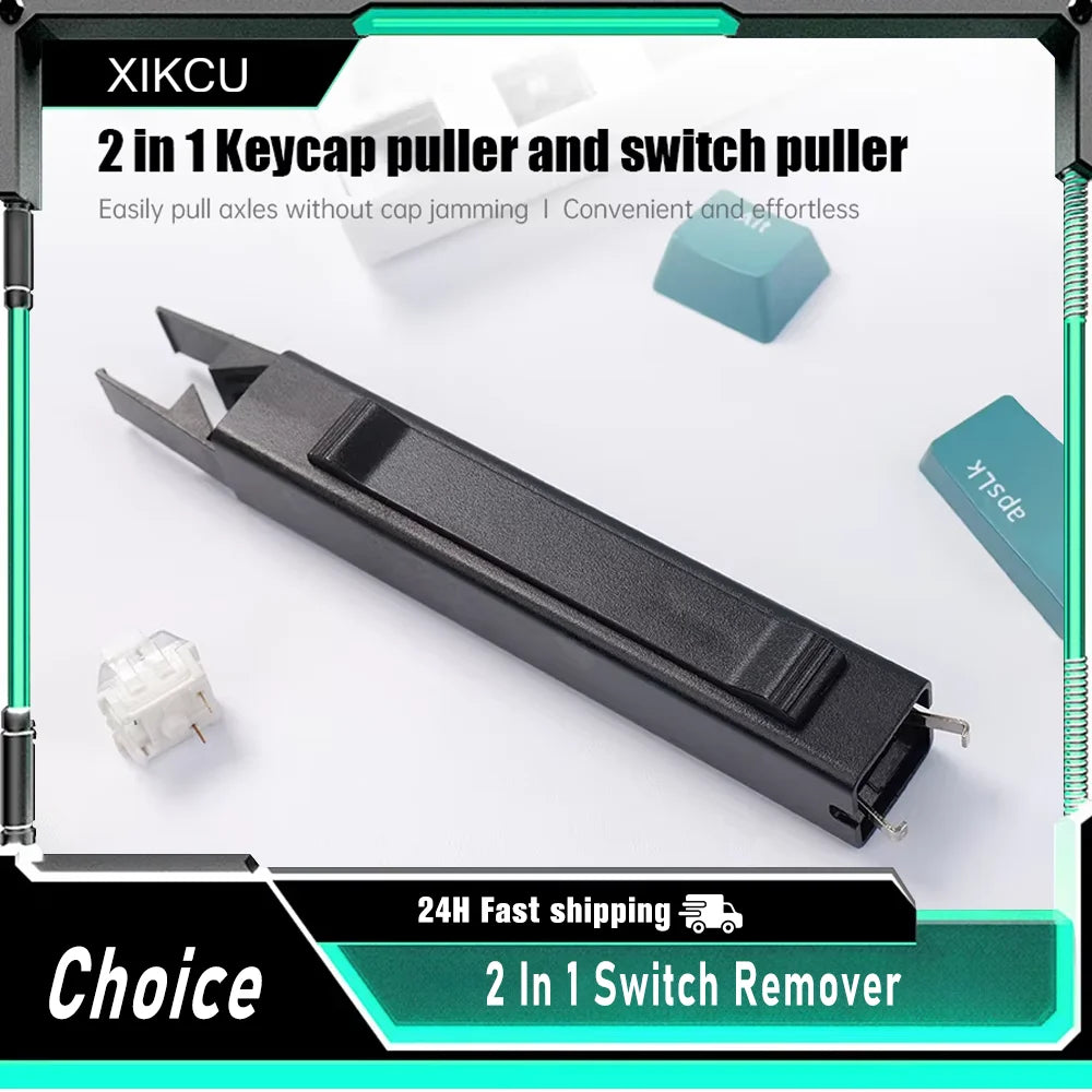 2 In 1 Switch Puller Keycap Puller Key Switch Keycap Puller for Mechanical Keyboard Gaming Keyboard Switches DIY Cleaning Tool