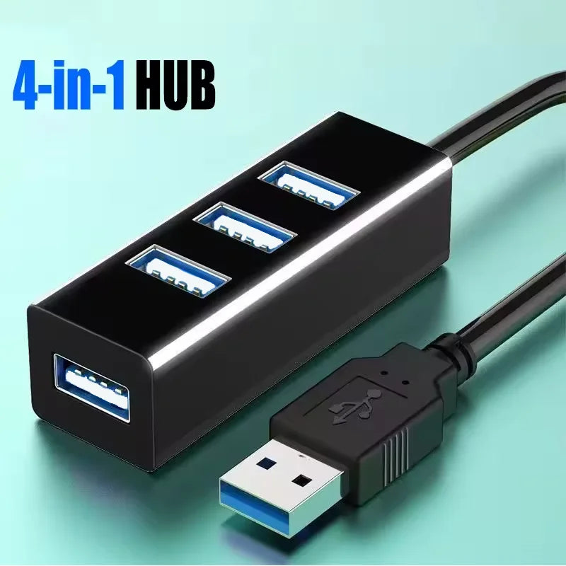 Hub USB Multi Expander Hub USB Splitter Power Adapter High Speed 4 Port In One for PC Computer Accessories