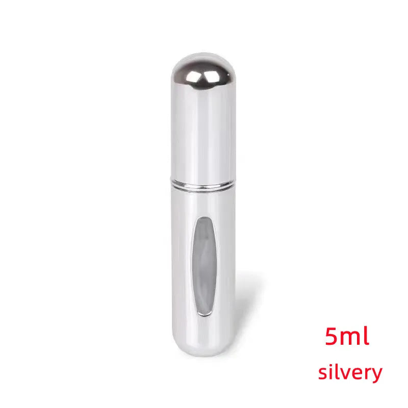 1/4Pcs 5ml Perfume Atomizer Portable Liquid Container for Cosmetics Traveling Mini Aluminum Spray Empty Refillable Bottle