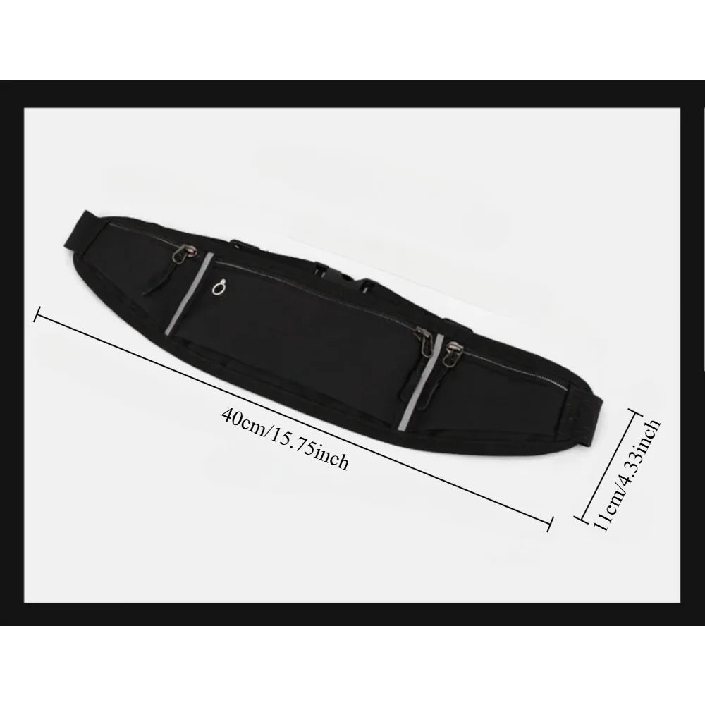 Professional Running Waist Bag Sports Belt Pouch Mobile Phone Case Men Women Hidden Pouch Gym SportsBags Running Belt Waist Pack