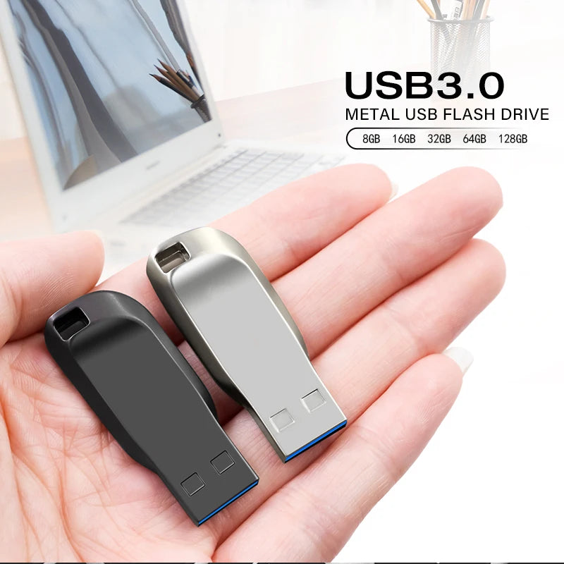 Metal Rod Drive USB Flash Drive 3.0 Pendrive 128GB 64GB Free Stick Pen 32GB High Speed 3.0 Pen Drive 16GB 8GB U Disk