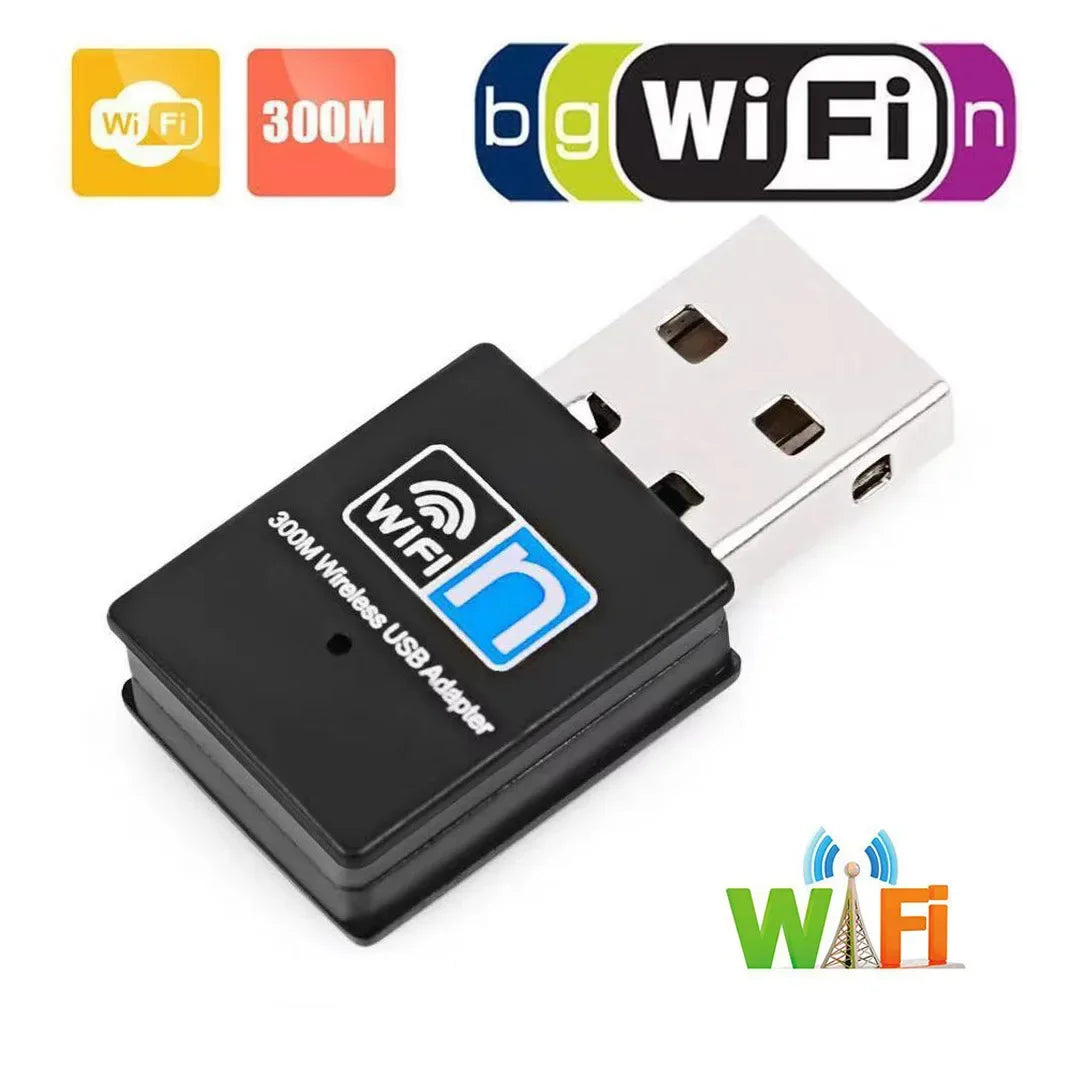 300Mbps Mini USB Wireless Wifi Adapter WiFi Network LAN Card 802.11b/g/n RTL8188 Adaptor Network Card for PC Desktop Computer
