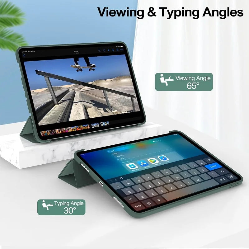 Smart case For iPad 6th 5th 7th 8th 9th Gen 10.2  iPad Air 11 11th 11 2025 pro 11 1 2 3 4 9.7 Cover IPad Air 5 4 10th 10.9 Funda