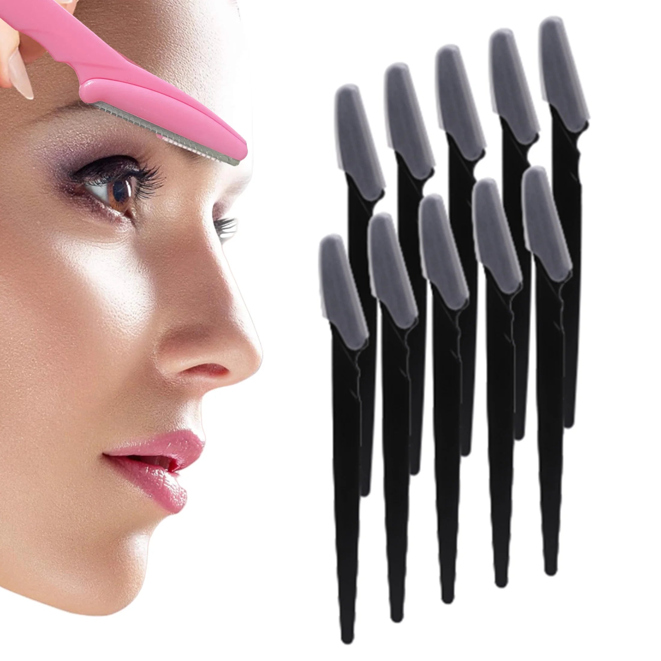 3/4/10Pcs Eyebrow Trimmer Face Blade Shaver Portable Eye Brow Epilation Hair Removal Safety Eyebrow Cutting Woman Makeup Tools