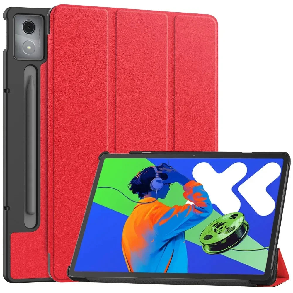 For Xiaoxin Pad Pro 12.7 2025 Tri-Folding Stand Smart Tablet Case for Lenovo XiaoxinPad Xiaoxin Pad Pro 12.7 2025 Cover funda