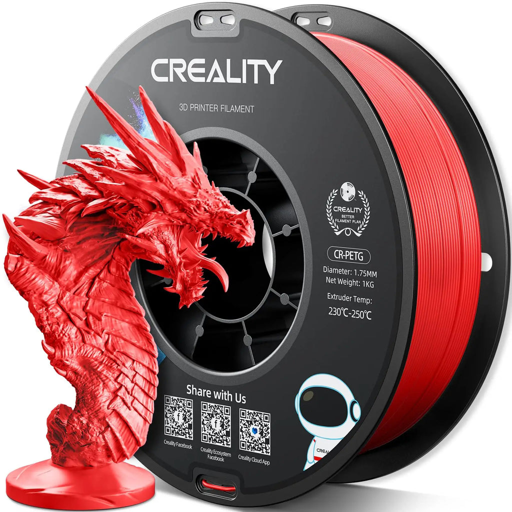 Creality Official PETG 3D Printer Filament 1.75mm 12 rolls Bundle  High Precision Strong Toughness Odorless Flow Moistureproof