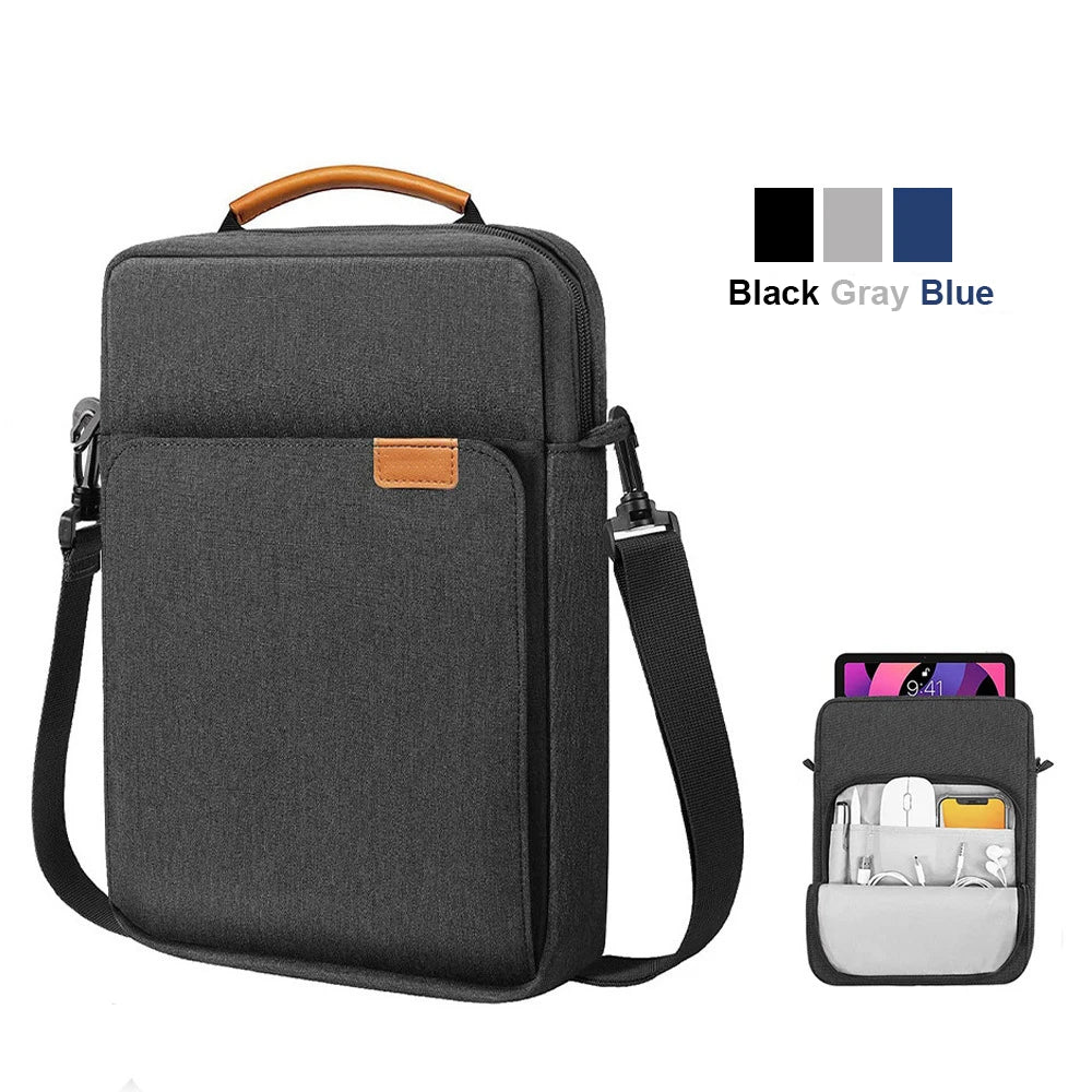 Tablet Shoulder Sleeve Bag For iPad air pro 12.9in iPad Air 10.9in  Galaxy Tab A 10 Laptop Pouch Handbag Birefcase
