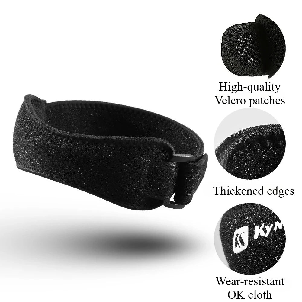 1PC Patella Kneecap Band Adjustable Silica Gel Knee Tendon Strap Protector Knee Pad Running Sports Cycling Gym Knee Support