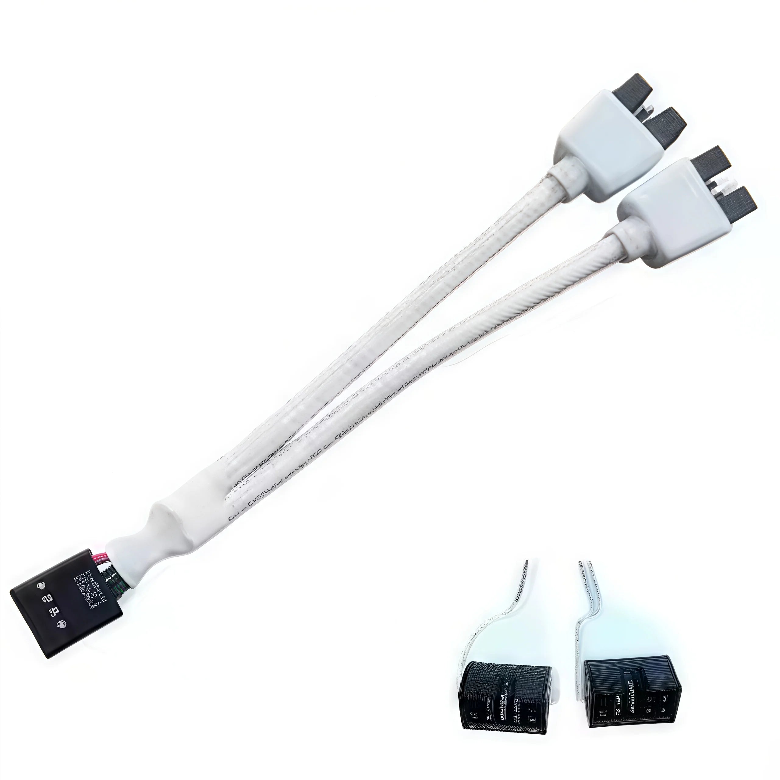 12cm 9-Pin USB 2.0 Y Splitter Cable - Female to Dual Male Motherboard Extension for PC Front Panel Audio & HD