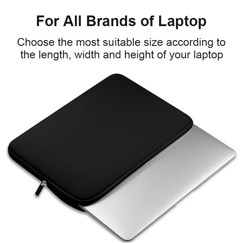 Black Laptop Bag 11 13 14 15 15.6 Inch For Lenovo Xiaomi Dell Notebook Computer Laptops Sleeve Case For Macbook Air Pro Retina