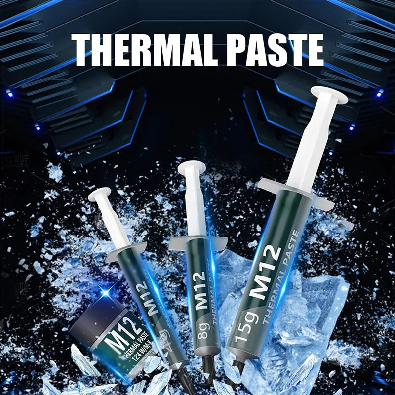 COOLCIRC Thermal Paste Performance Thermal Conductive Grease Paste 12.4 W/MK 1/4/8/15/30g For Game PC PS5 CPU GPU Cooling