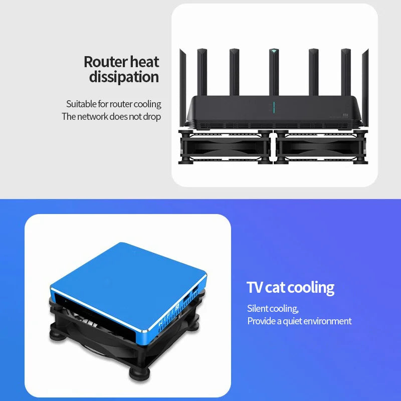 120x120x25mm 80x80x25mm 12V USB Power Cooling Case Fan For Receiver DVR Xbox TV Box Router