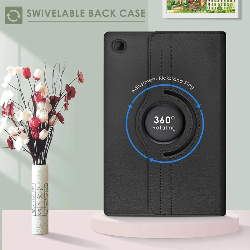 360 Rotating Case for Samsung Galaxy Tab S9 FE S8 S7 11 Inch Tablet Cover Galaxy Tab A9 A8 10.5 X200 A7 Lite 8.7 S6 10.4 Cases