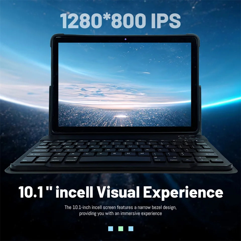 Npad15 Tablet 10.1'' FHD 12GB RAM+512GB ROM MTK6735 Core 1280*800 Display Android 14 5G WIFI 7000mAh Dual Camera Type-C Tablets