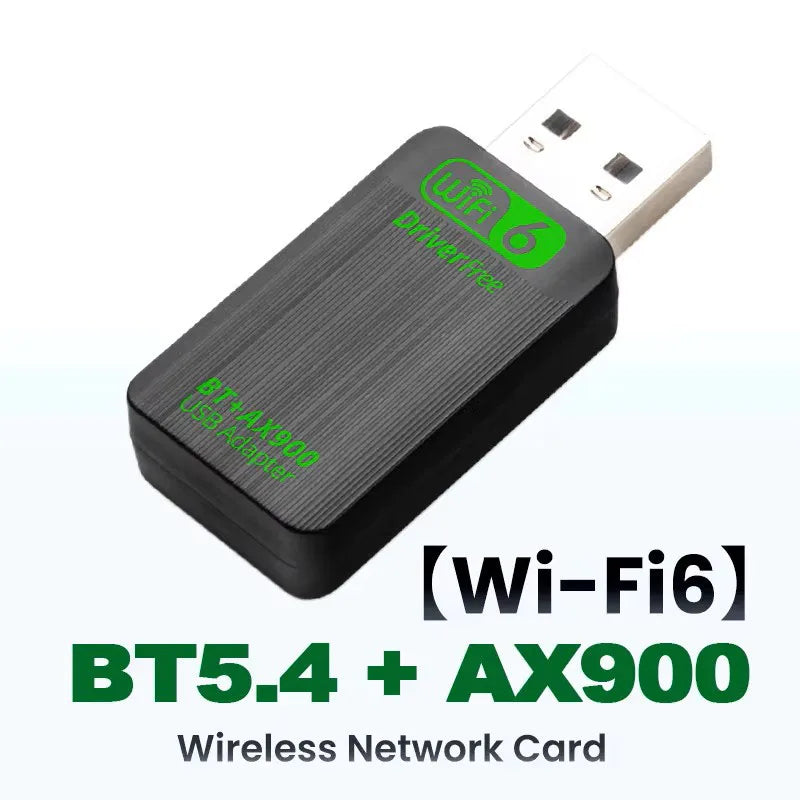 AX900 WiFi6 USB Adapter Bluetooth 5.4 Dual Band 2.4G&5GHz 2in1  USB Wireless Network Wlan Receiver DRIVER FREE Win10