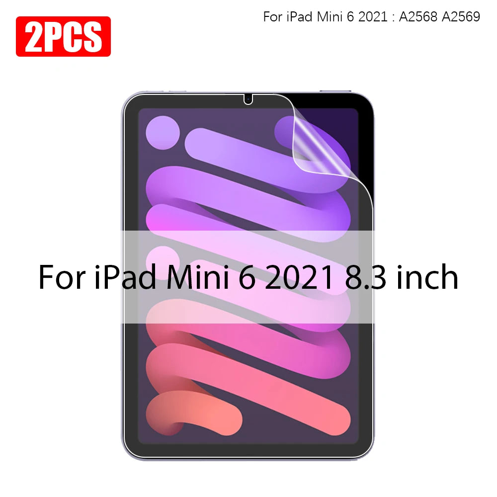 2PCS Paper Film Like For Ipad 10 10th Pro 13 M4 12.9 2025 Screen Protector For Ipad Air 11 5 4 M3 M2 A16 9th Generation Mini 6 7
