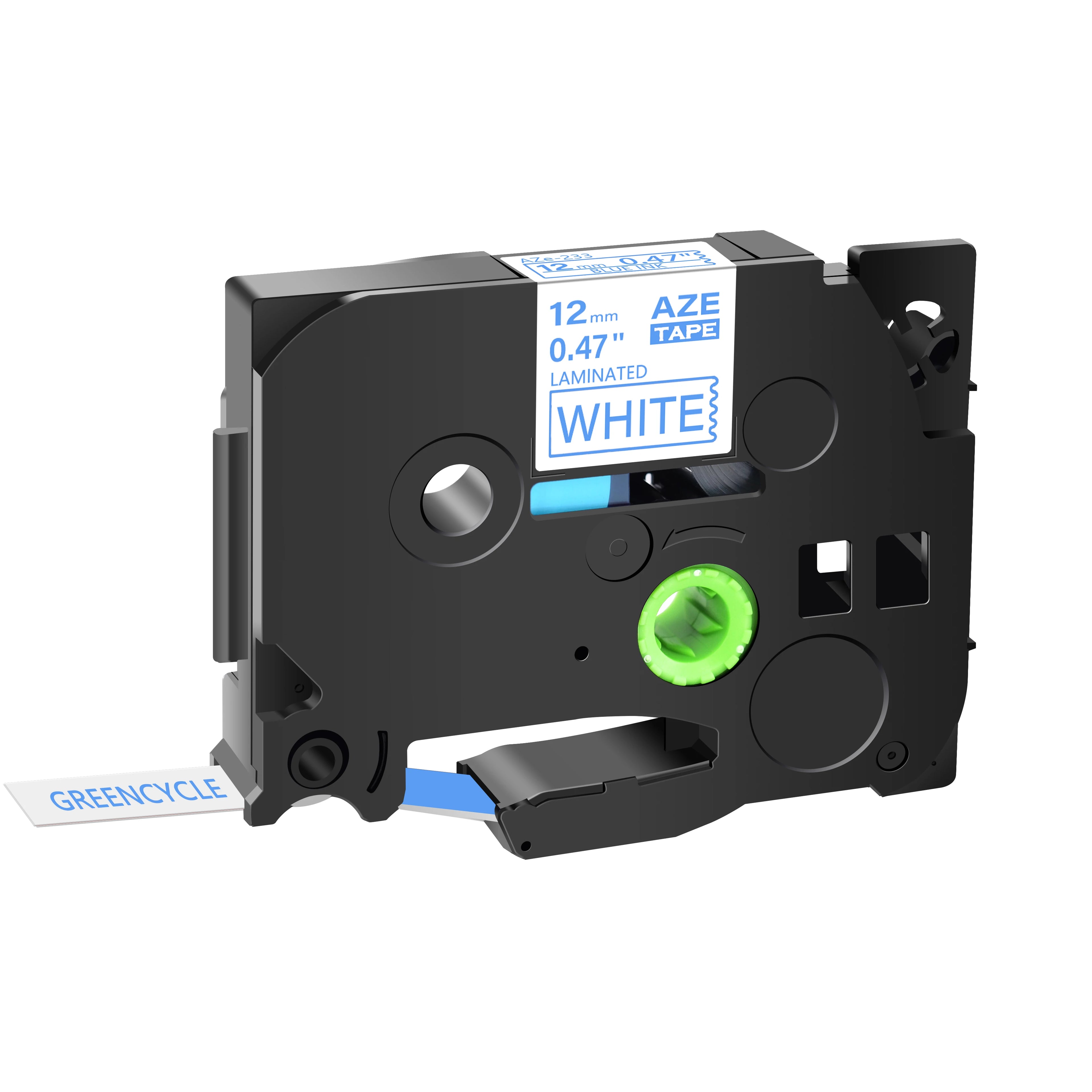 GREENCYCLE 1Pcs 6mm/9mm/12mm 231 Label Tape Compatible for Brother P-Touch Label Maker for TZ TZE 131 231 431 531 631 731 Ribbon