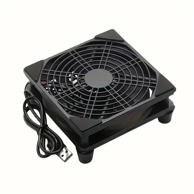 LDPCSJ 120mm 240mm Silent USB Powered DC 5V Router Cooling Fan for DIY PC TV Box with Screws And Protective Cover Wireless Quiet