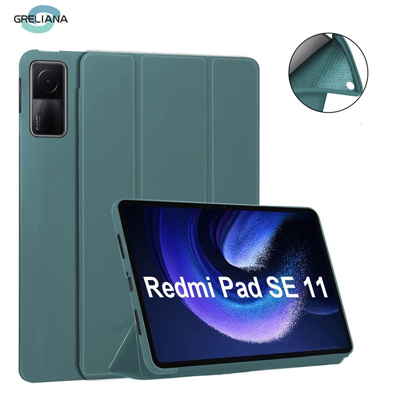 For Funda Xiaomi Mi Pad 8 7 6 Pro 5 11.2 Case Redmi pad SE 11 10.6 8.7 12.1 Auto Wake up & Sleep Silicone Cover Support Charging