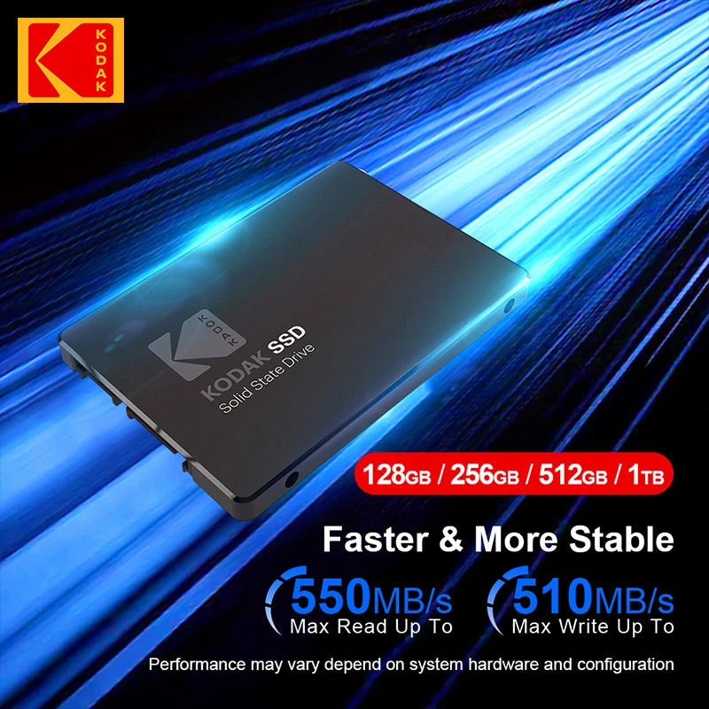 Original KODAK SATA3 SSD 1TB Internal Solid State Drive 128GB 256GB 512GB 2.5 Inch SATA III High Speed Hard Disk for Desktop