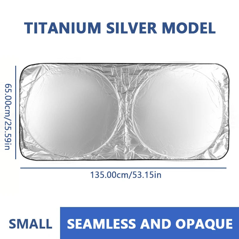 SEAMETAL Car Windshield Sun Shade Cover Foldable Front Window Sun Visor Blocks UV Refletive Car Parasol Sunshade Protector Cover