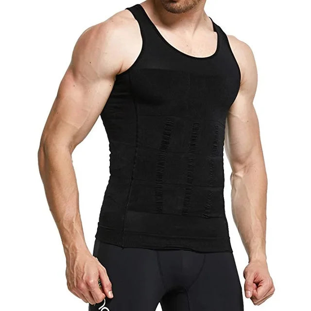 Mens Slimming Body Shaper Chest Compression Shirts Tummy Control Shapewear Abdomen Belly Trimmer Vest Gym Waist Trainer Corset
