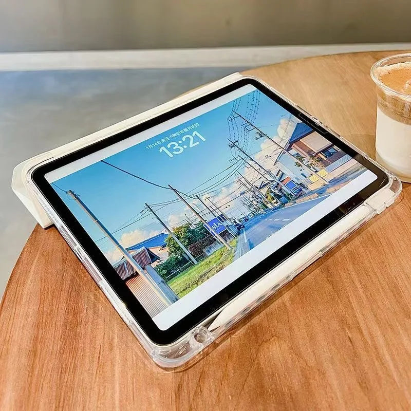 For iPad Air 5 Air 6 A16 11th M3 iPad Pro 11 12.9 13 10 Gen 10.5 10.2 9th 8th 6th 5th 9.7" Mini 7 6 Smart Case with Pen Holder