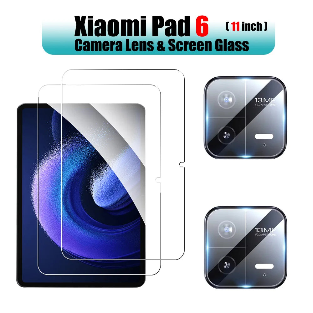 2pcs For Xiaomi Pad 7 Pro 11.2 6 6s Pro 12.4 Screen Protector Tempered Glass For Mi Pad 7 Pro 6 6s Protective Film Accessories