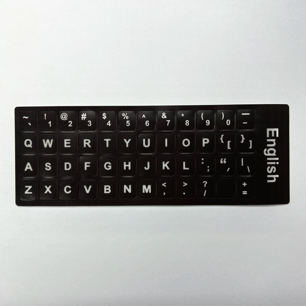 English Spanish Italian Korean French Deutsch Keyboard Stickers Frosted PVC Language Keyboard Sticker For Laptop Desktop PC