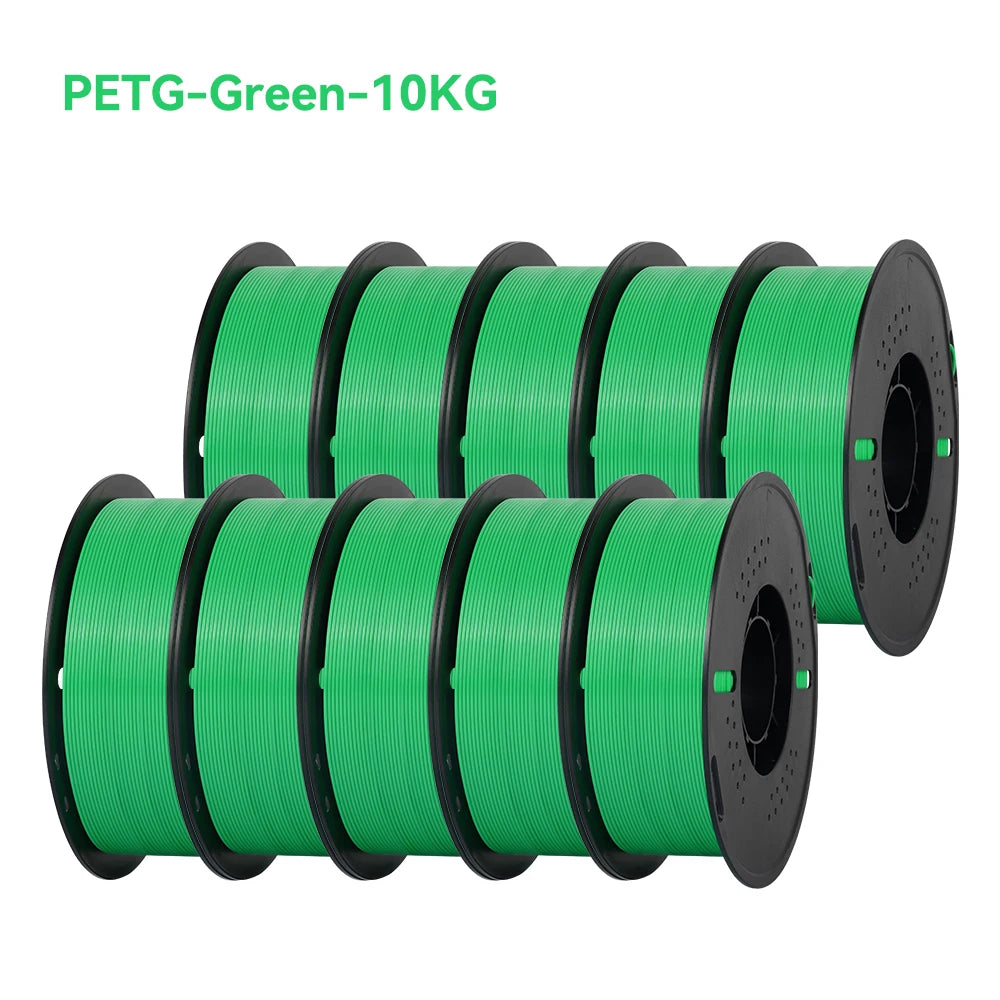 10KG 1.75mm PETG Filament Tangle-Free, High Quality 3D Printing Eco-friendly Plastic Consumables 22LBS, vacuum packaging 3D Prin
