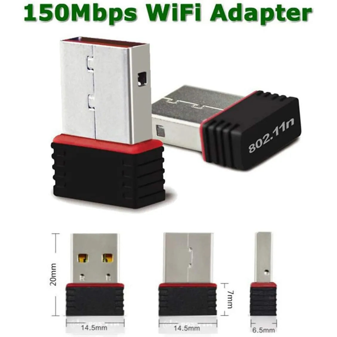 Mini Network Signal Reception Driverless Wi-Fi Adapter for PC Desktop 2.4G Network Card USB Plug and Play
