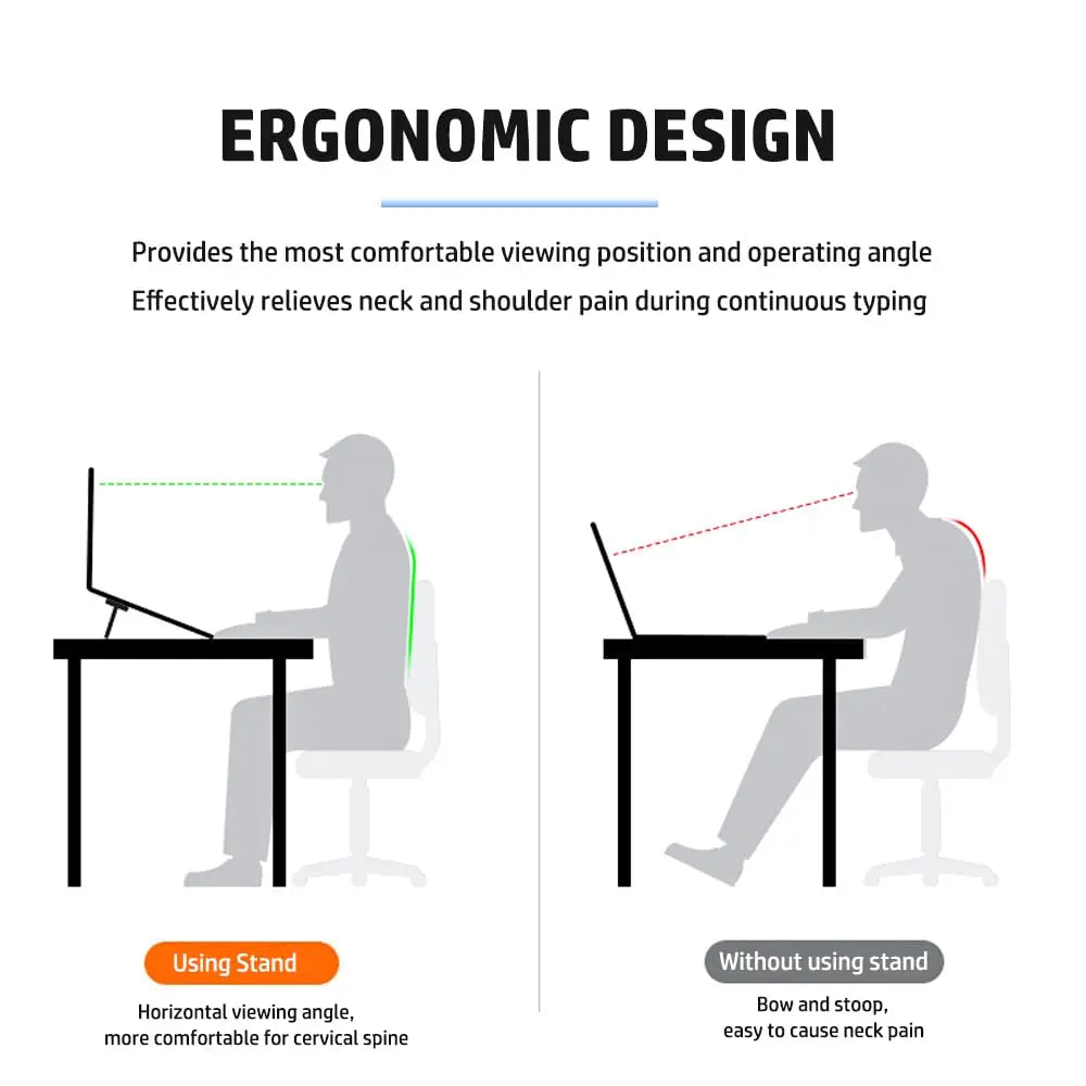 2PCS Mini Foldable Laptop Stand, Zinc Alloy Invisible Notebook Riser, Adjustable Angle Self-Adhesive Keyboard Lift for Desk