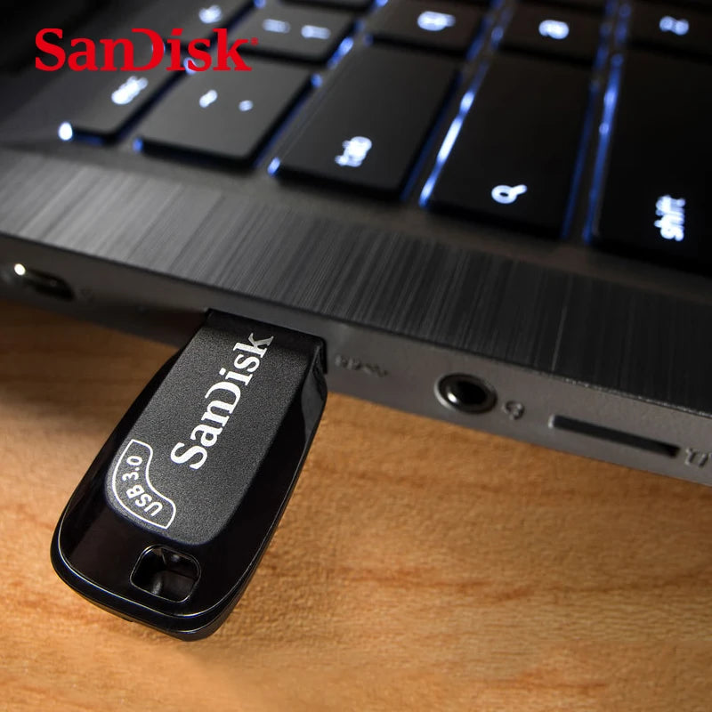 SanDisk USB 3.2 64GB USB Flash Drive CZ410 Pen Drive Memory Stick Black U Disk Mini Pendrive Black External Storage for Laptop
