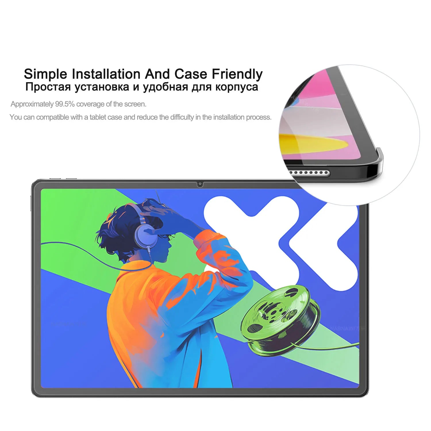 2 Pieces HD Scratch Proof Screen Protector Tempered Glass For Lenovo Xiaoxin Pad Pro 12.7 2025 Tablet Oil-Coating Hard Film