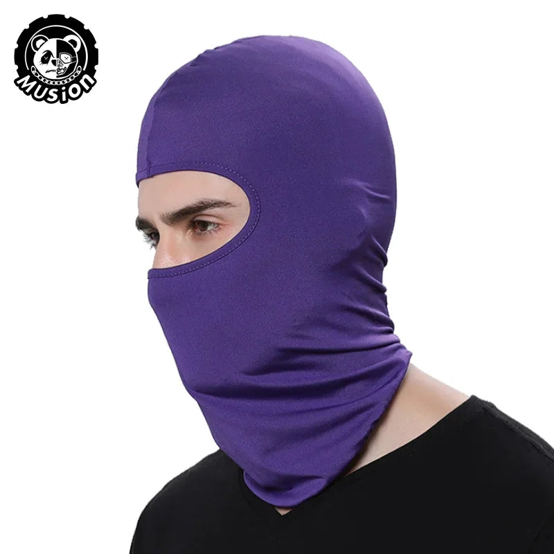 Motorcycle Balaclava Sun Protection Full Face Mask Breathable Mesh Airsoft Mask Balaclava Bicycle Cycling Head Cover Unde