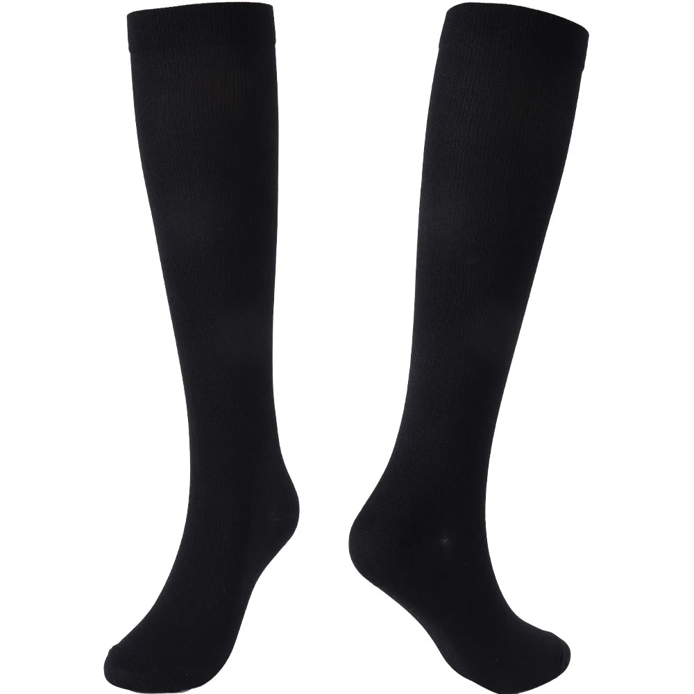 1 Pair Soild Color Compression Stockings Ankle Sock Black White Tube Socks Academic Style Lolita JK Girls Warm Knee Socks