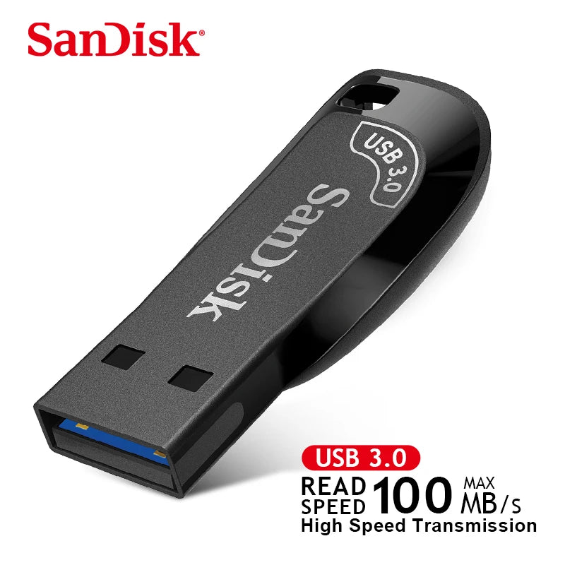 SanDisk USB 3.2 64GB USB Flash Drive CZ410 Pen Drive Memory Stick Black U Disk Mini Pendrive Black External Storage for Laptop
