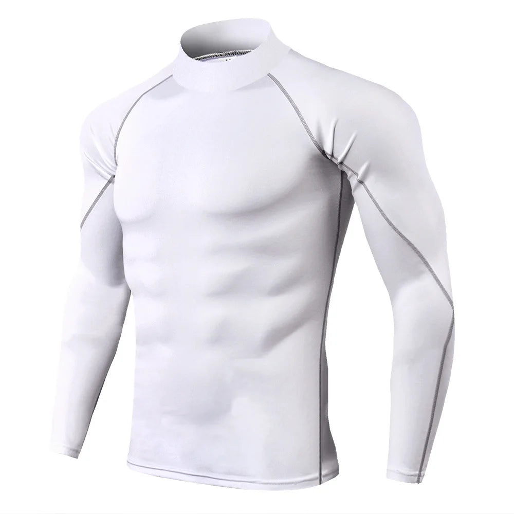 Men Running T shirt Quick Dry Bodybuilding Sport Shirt Long Sleeve Compression Top  Fitness Tight Rashgard Gym T-Shirt Men