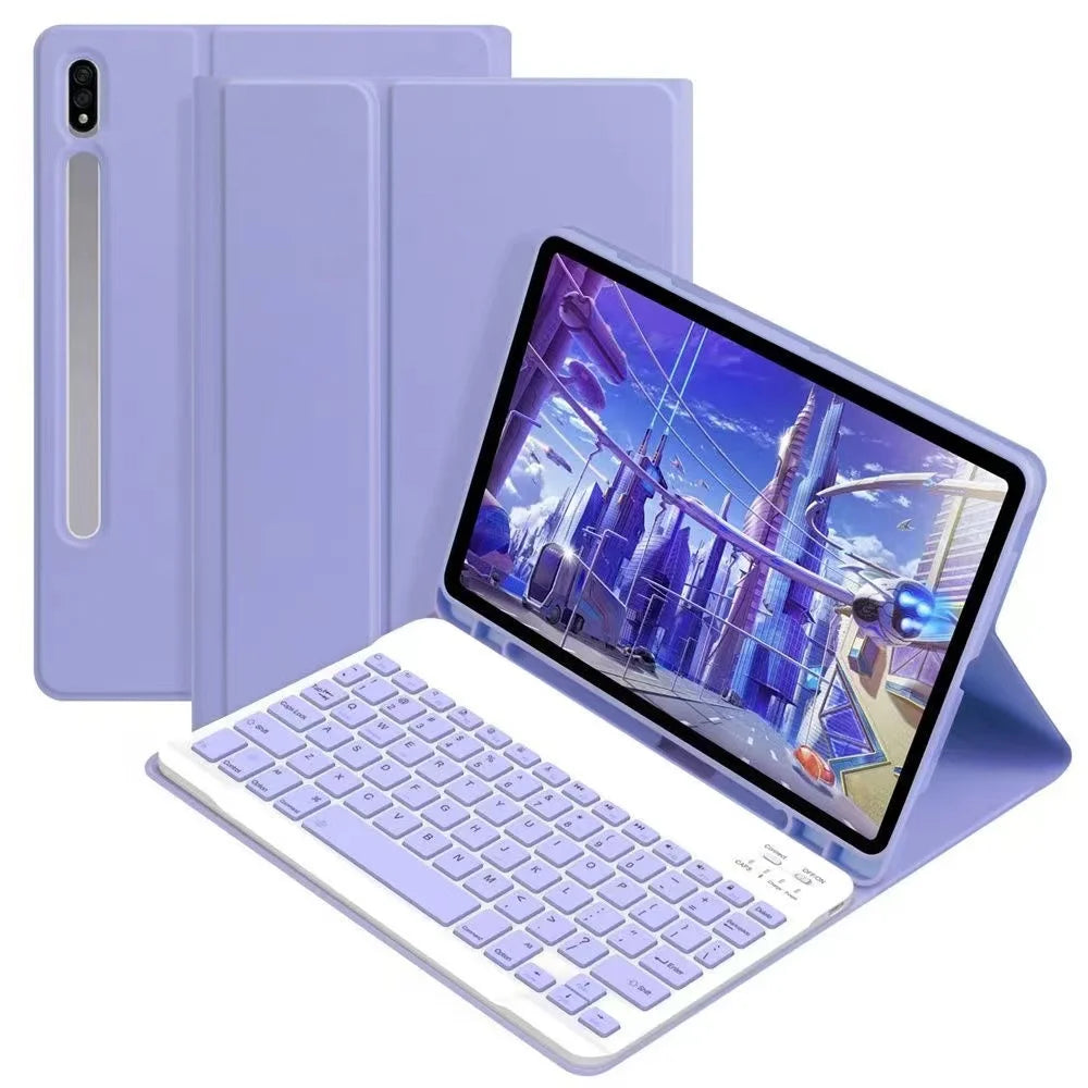 For Samsung Galaxy Tab A9 Plus 11 A8 Case Detachable Keyboard Galaxy Tab S6 S10 LITE S9 FE 10.9 10.4 S7 S8 S11 11 PLUS 12.4 13.1