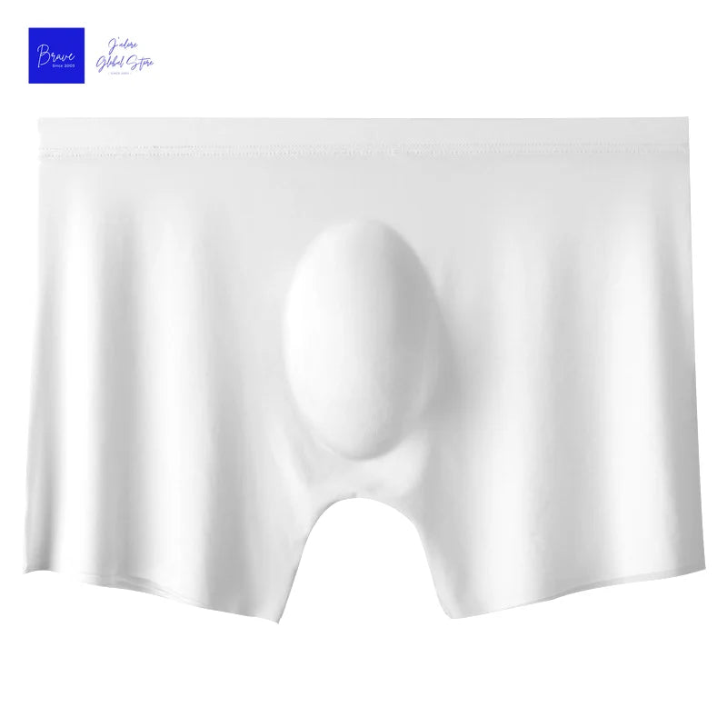 1pc Mens Boxers Shorts Ice Silk Men Panties Seamless Sexy Underwear Man Underpants Panties Male Antibacterial Breathable Briefs