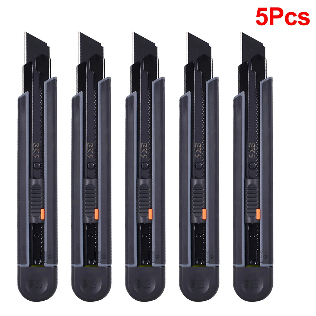 Mini Multifunction Utility Knife Carbon Steel Blade Safety Lock Stretch Pocket Professional Paper Cutter Household Manual Tool