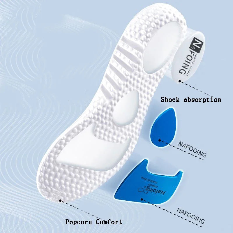 Soft-soled Sports Insoles for Men Shock-absorbing and Breathable in Summer Not Tiring To Stand for A Long Time