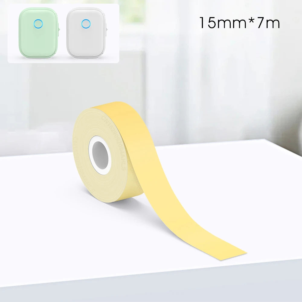 Portable Mini Printer Marklife P12 Thermal Printer Adhesive Sticker Labeling Machine P12 Label Maker or 1PK Continues Label Tape