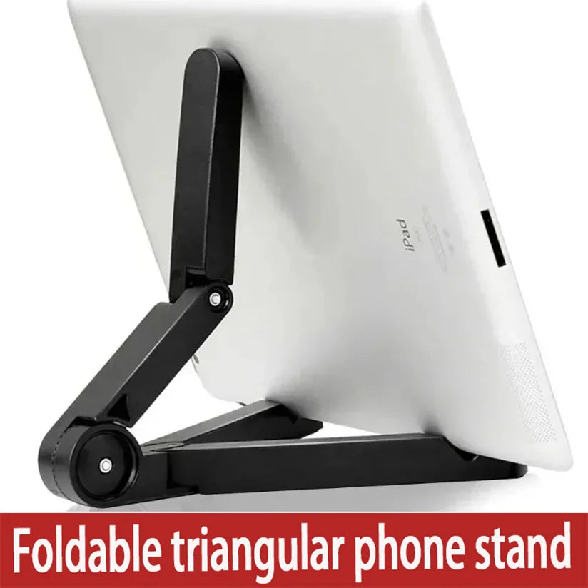 Portable Tablet Phone Folding Triangular Phone Stand Easy To Carry Mobile Phone Fixed Tablet Stand For Samsung Xiaomi iPad Stand