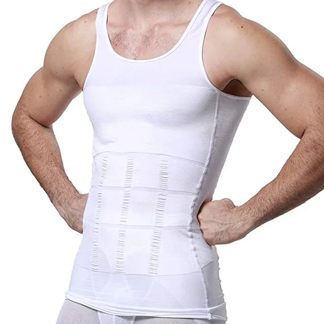 Mens Slimming Body Shaper Chest Compression Shirts Tummy Control Shapewear Abdomen Belly Trimmer Vest Gym Waist Trainer Corset